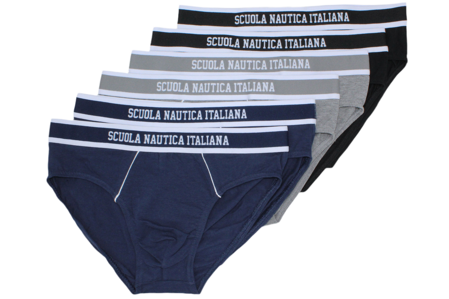 Slip Uomo di Alta Qualità - Comfort e Stile per Ogni Occasione
Scopri il nostro esclusivo set di Slip Uomo realizzati in morbido puro cotone e progettati per garantire il massimo comfort. Ogni paio presenta un logo con cuciture piatte a contrasto colore, che aggiunge un tocco di stile unico. La vita regolare e il cotone elasticizzato assicurano una vestibilità perfetta, rendendo questi slip ideali per l'uso quotidiano.
Questo set include 6 pezzi di mutande da uomo, perfetti per chi cerca un'intimo qualità.