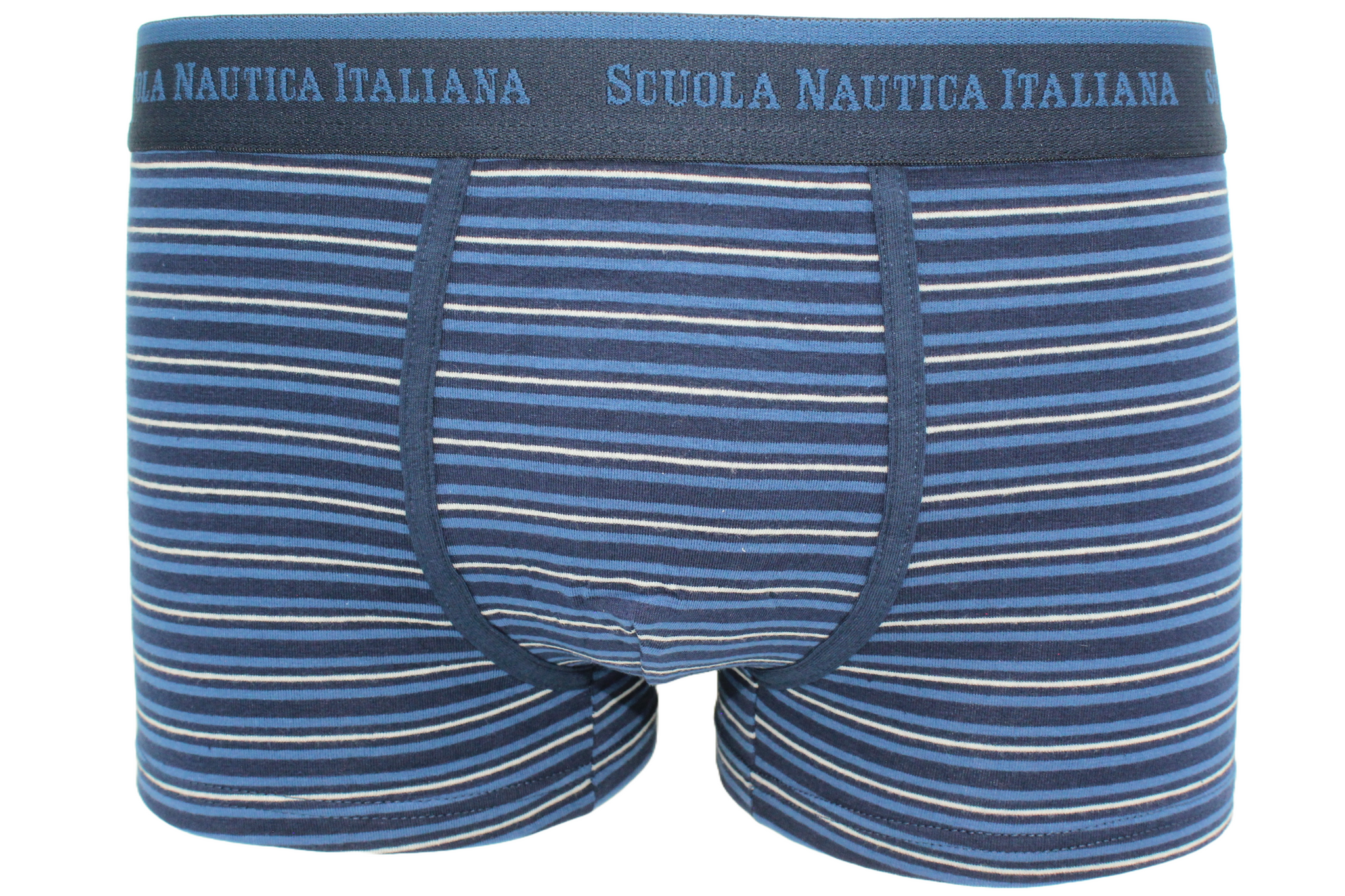 Caratteristiche distintive:
Logo esclusivo: Vita elasticizzata con il badge ricamato "Scuola Nautica Italiana"
Design iconico: Boxer uomo fantasia in pure cotone con eleganti strisce marine (blu intenso, grigio classico, nero assoluto)
Confezione regalo: Set da 6 pezzi - il miglior regalo per l'estate
Comfort superiore: Tessuto elastico ultra-traspirante con cintura morbida e anti-pressione