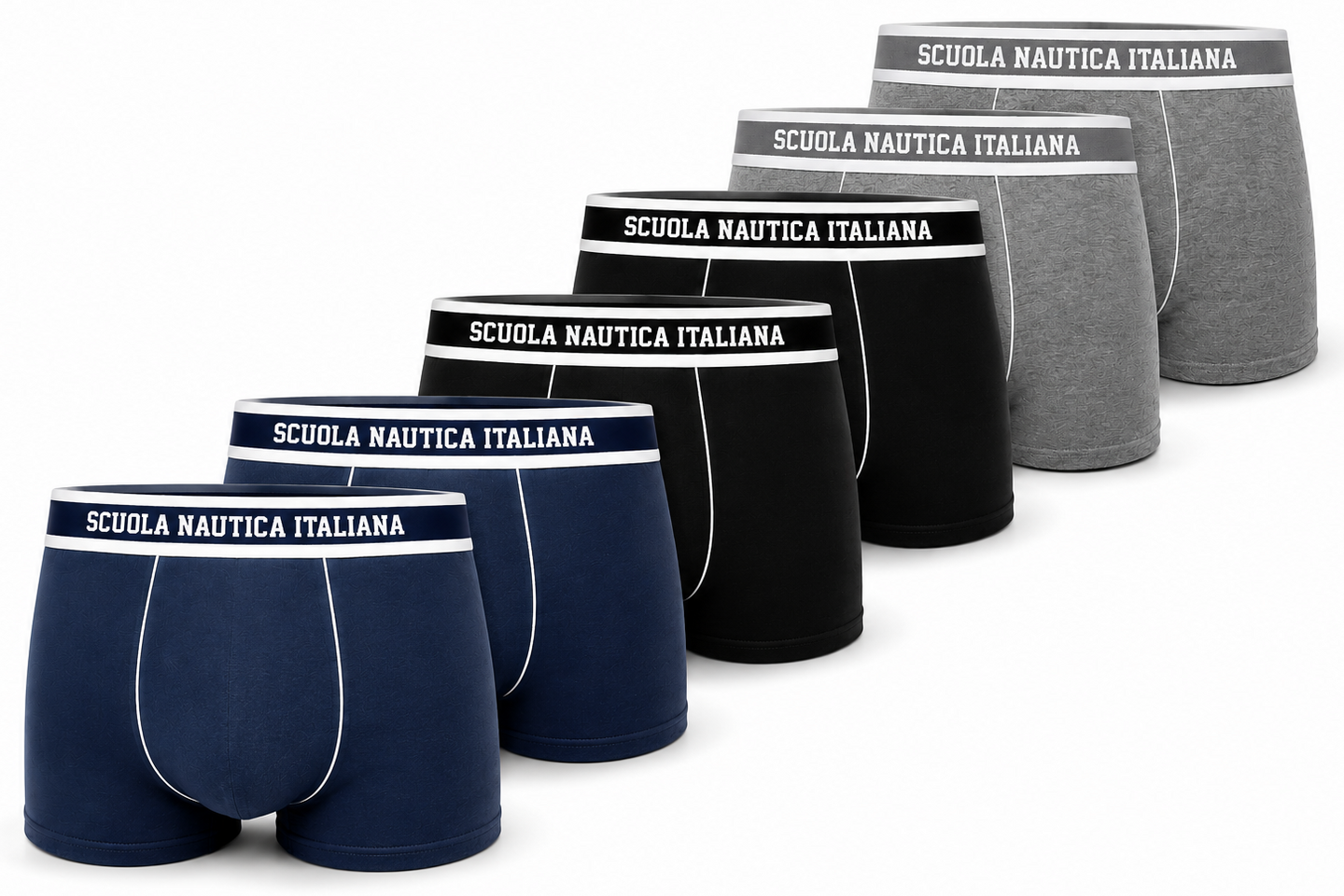 Boxer Uomo Scuola Nautica Italiana SNI870 - 6pezzi