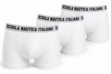 Boxer Uomo Bianco Scuola Nautica Italiana SNI868 - 3pezzi
