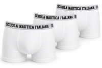 Boxer Uomo Bianco Scuola Nautica Italiana SNI868 - 3pezzi
