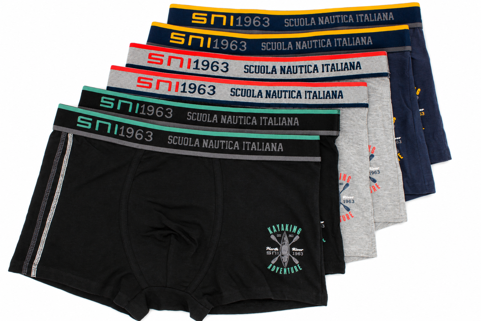 Boxer Uomo Moda Scuola Nautica Italiana SNI2216 - 6pezzi