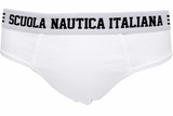 Slip Uomo Bianco Scuola Nautica Italiana SNI869 - 3pezzi