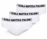 Slip Uomo Bianco Scuola Nautica Italiana SNI869 - 3pezzi