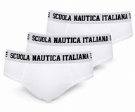 Slip Uomo Bianco Scuola Nautica Italiana SNI869 - 3pezzi