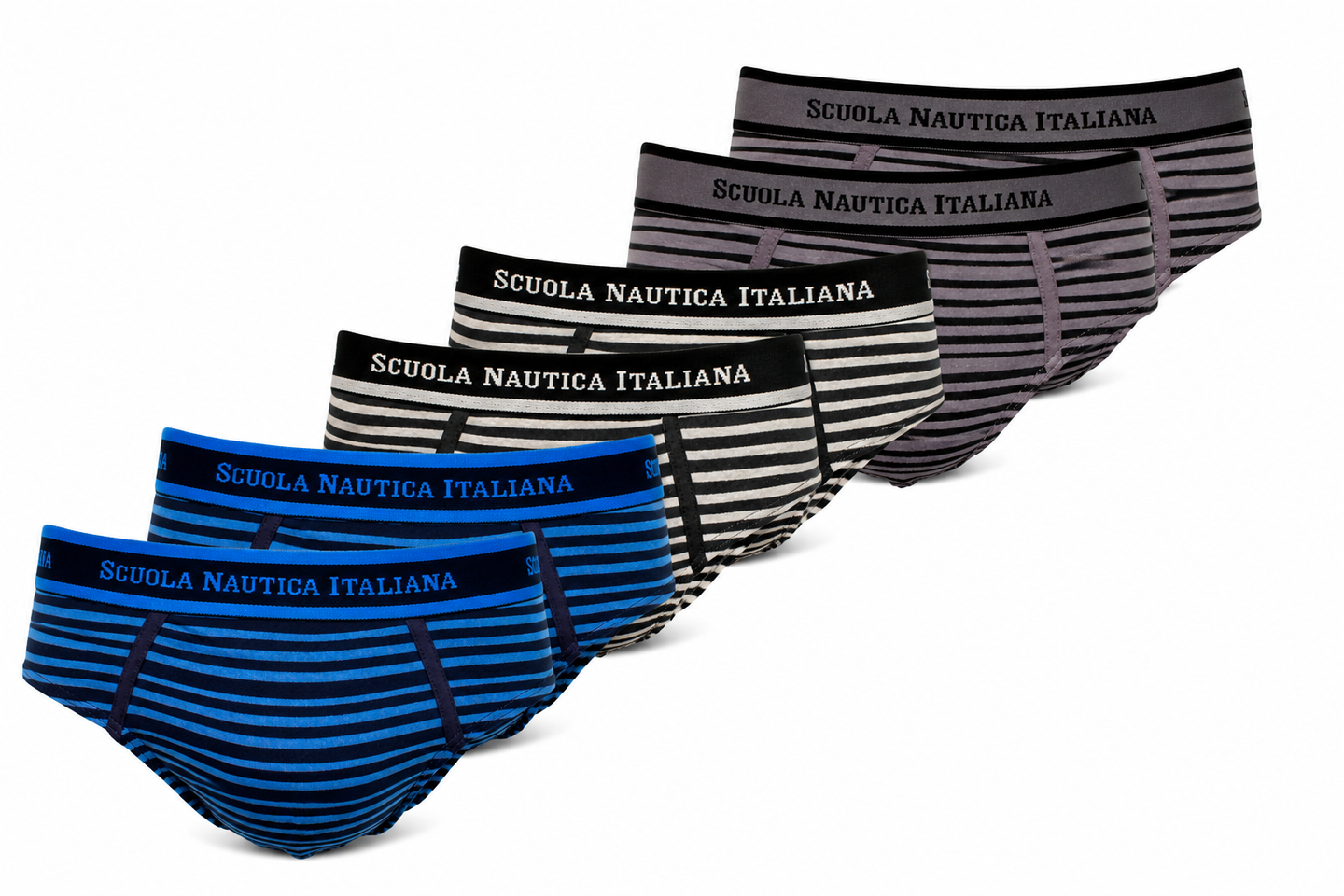 Slip Uomo Moda Scuola Nautica Italiana SNI2211 - 6pezzi