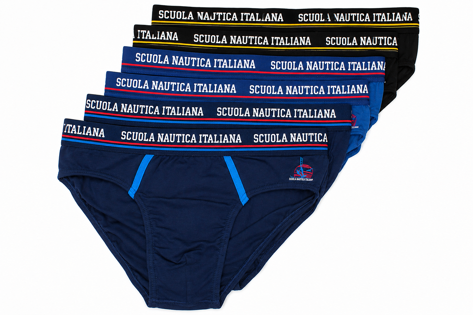 Slip Uomo Moda Scuola Nautica Italiana SNI2311 - 6pezzi