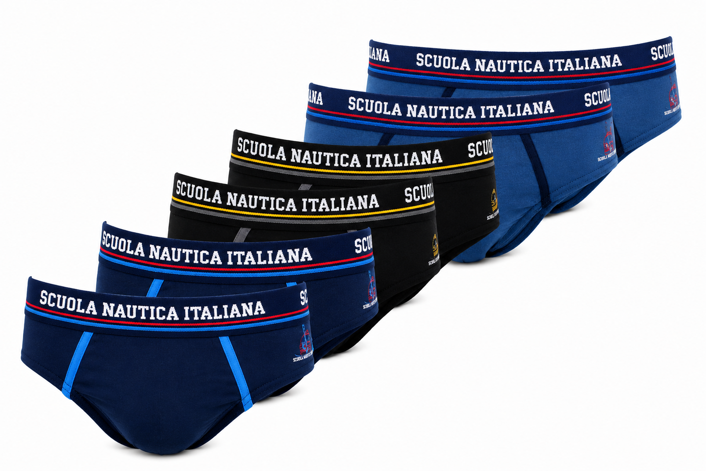 Slip Uomo Moda Scuola Nautica Italiana SNI2311 - 6pezzi