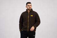 Felpa con zip da uomo in tessuto Teddy - PATM14