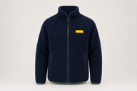 Felpa con zip da uomo in tessuto Teddy - PATM14