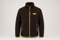 Felpa con zip da uomo in tessuto Teddy - PATM14