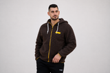 Felpa con zip e cappuccio da uomo in tessuto Teddy - PATM13