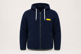Felpa con zip e cappuccio da uomo in tessuto Teddy - PATM13