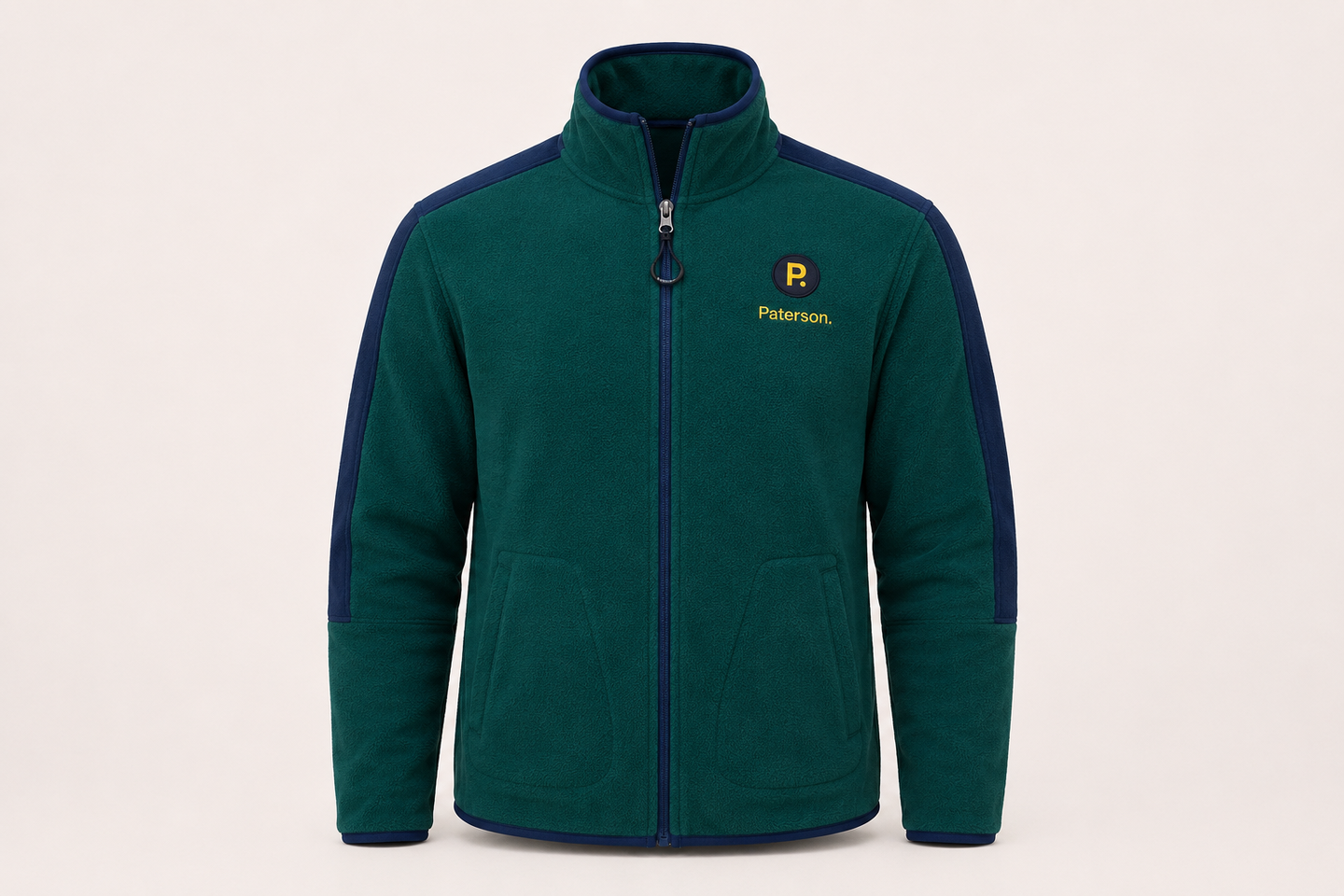 Maglia con zip da uomo in tessuto pile - PATM11
