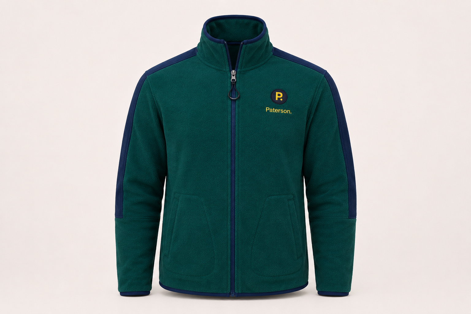 Maglia con zip da uomo in tessuto pile - PATM11