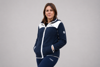 Maglia con cappuccio e zip da donna in tessuto pile - PATW33
