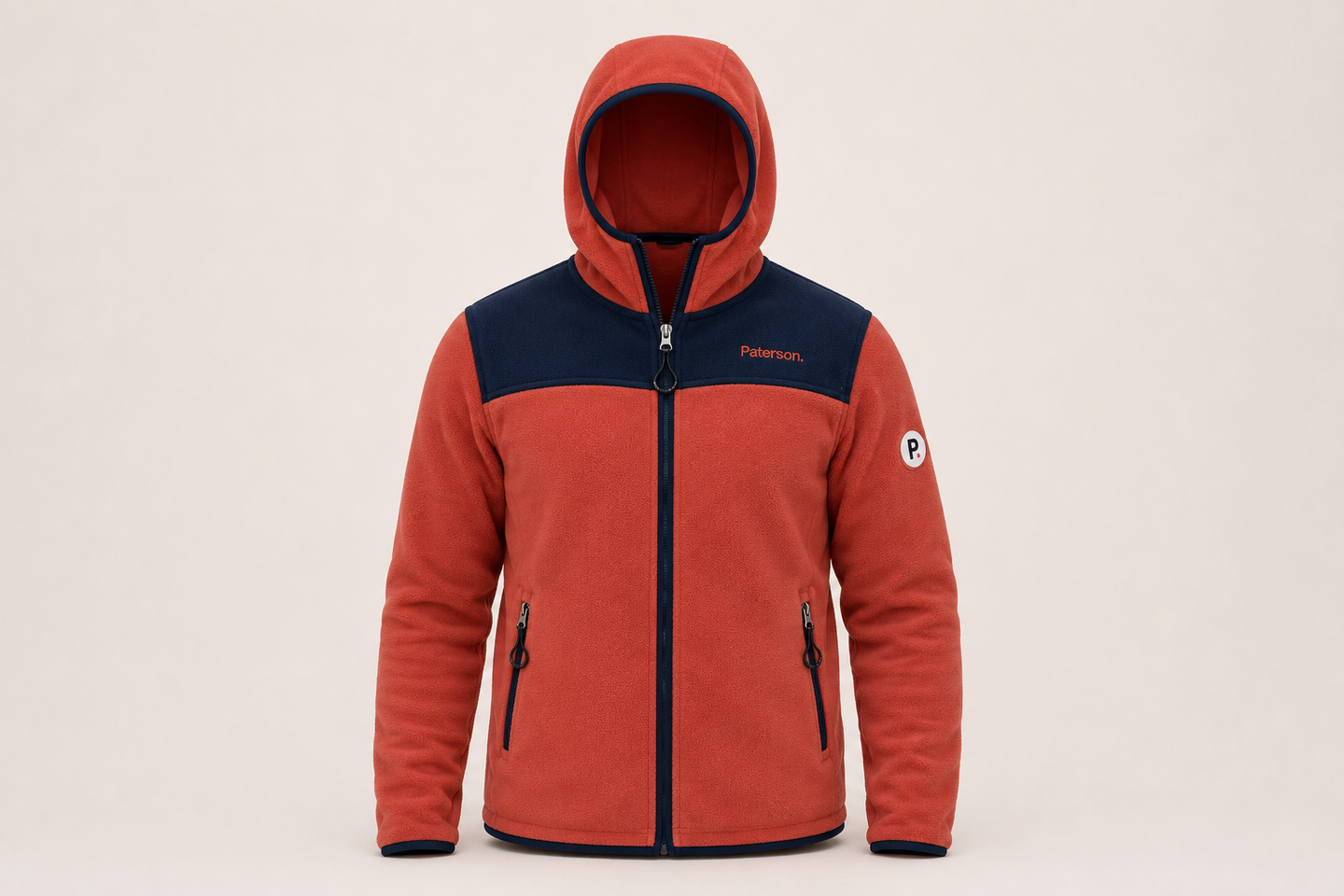 Maglia con cappuccio e zip da donna in tessuto pile - PATW33