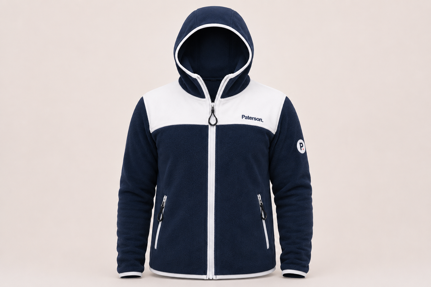 Maglia con cappuccio e zip da donna in tessuto pile - PATW33