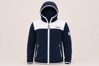 Maglia con cappuccio e zip da donna in tessuto pile - PATW33