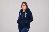Felpa con zip e cappuccio da donna in tessuto Teddy - PATW11