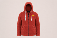 Felpa con zip e cappuccio da donna in tessuto Teddy - PATW11