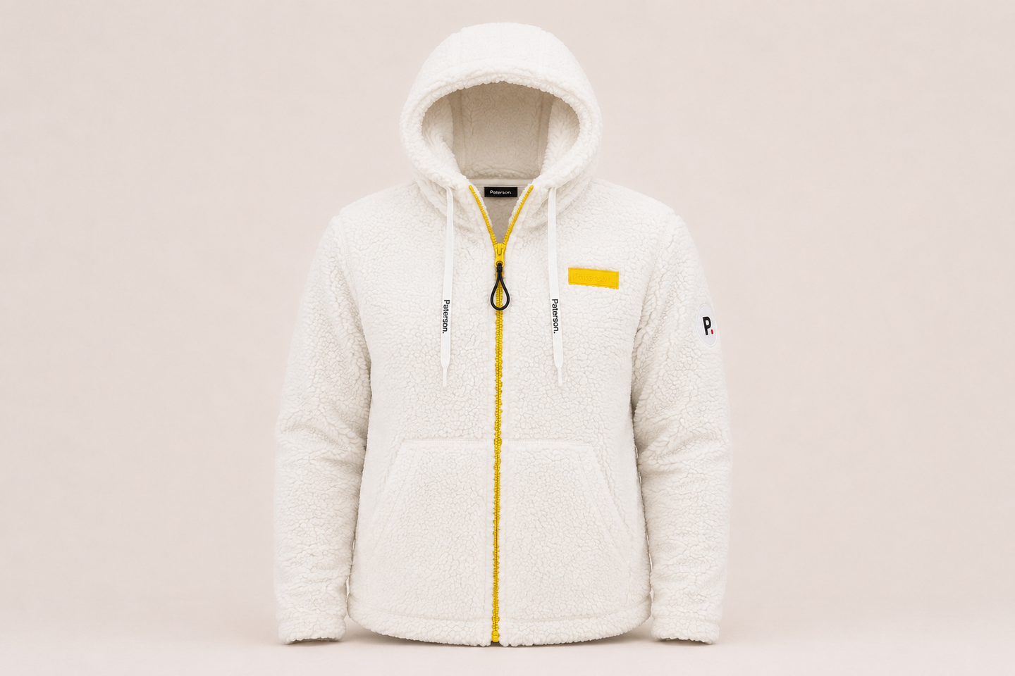 Felpa con zip e cappuccio da donna in tessuto Teddy - PATW11