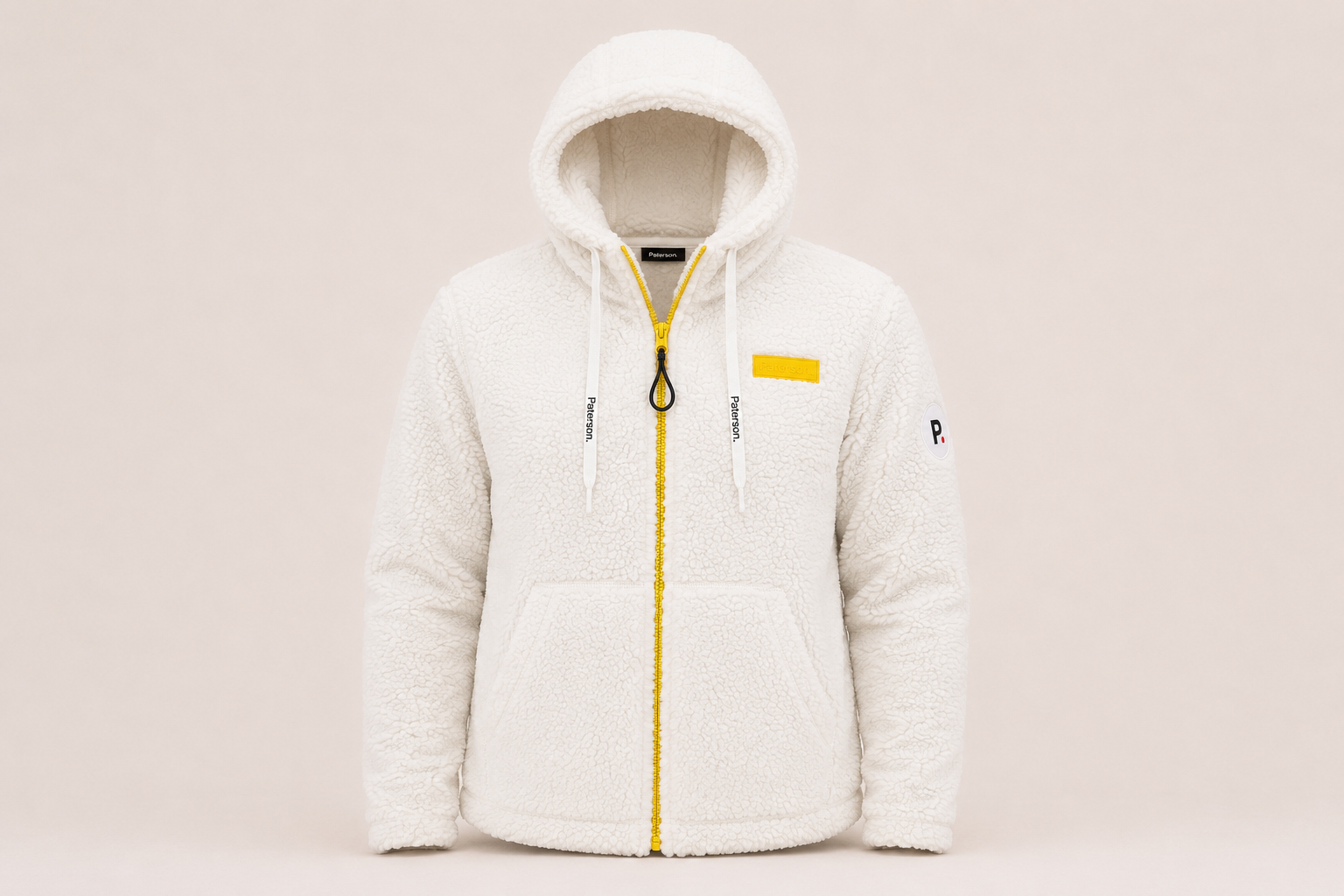 Felpa con zip e cappuccio da donna in tessuto Teddy - PATW11