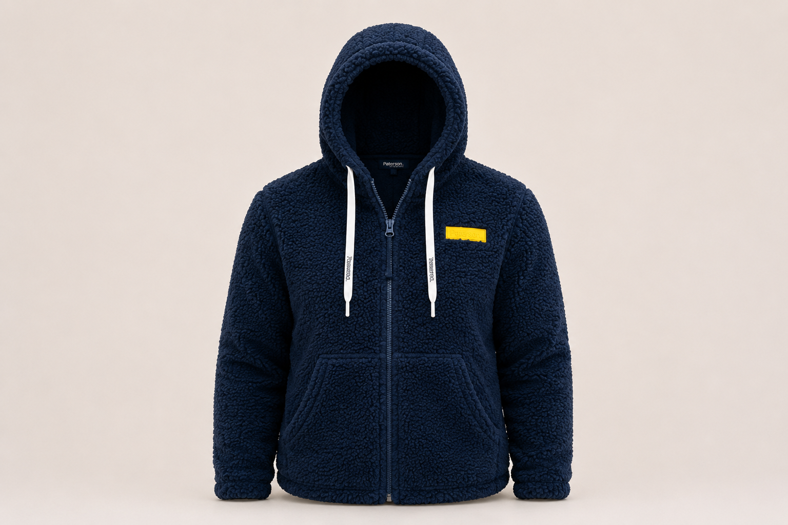 Felpa con zip e cappuccio da donna in tessuto Teddy - PATW11