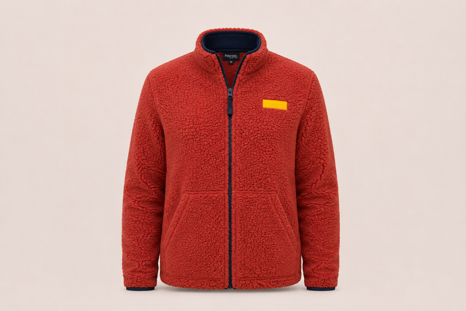 Felpa con zip da donna in tessuto Teddy - PATW10