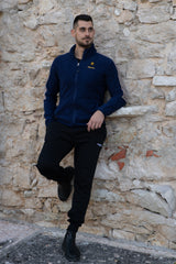 Maglia con zip da uomo in tessuto pile - PATM11