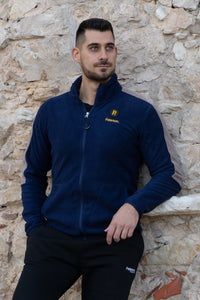 Maglia con zip da uomo in tessuto pile - PATM11