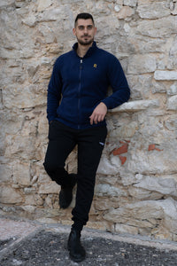 Maglia con zip da uomo in tessuto pile - PATM12