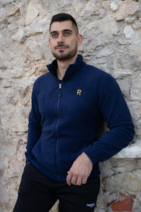 Maglia con zip da uomo in tessuto pile - PATM12