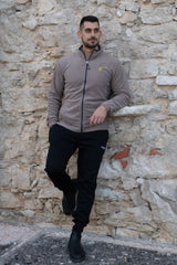 Maglia con zip da uomo in tessuto pile - PATM12
