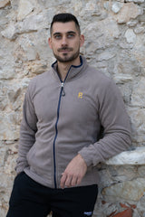 Maglia con zip da uomo in tessuto pile - PATM12