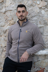 Maglia con zip da uomo in tessuto pile - PATM12