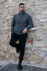 Maglia con zip da uomo in tessuto pile - PATM12