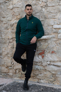 Maglia con zip da uomo in tessuto pile - PATM12