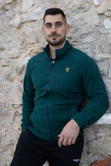 Maglia con zip da uomo in tessuto pile - PATM12