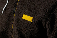 Felpa con zip e cappuccio da uomo in tessuto Teddy - PATM13