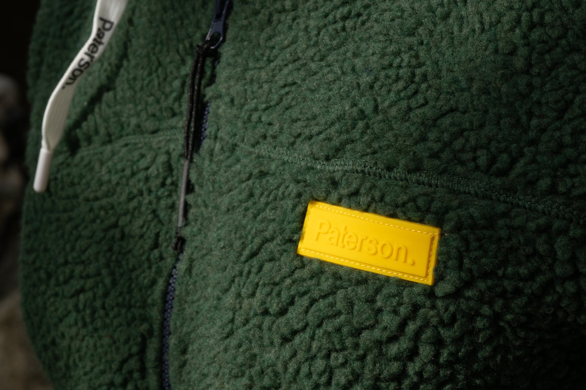 Felpa con zip e cappuccio da uomo in tessuto Teddy - PATM13