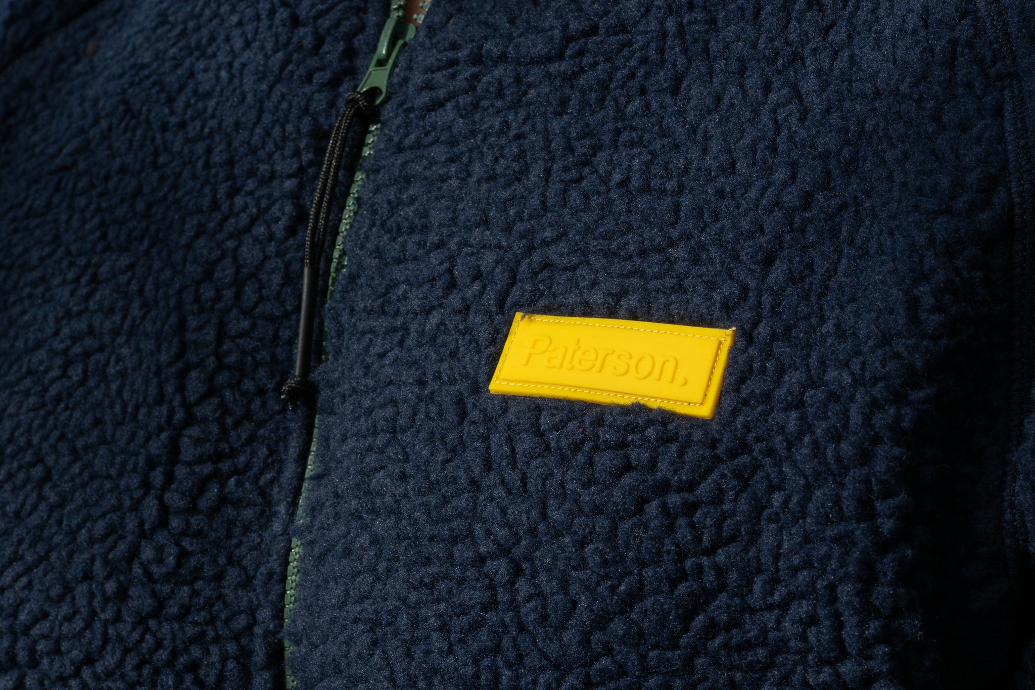 Felpa con zip da uomo in tessuto Teddy - PATM14