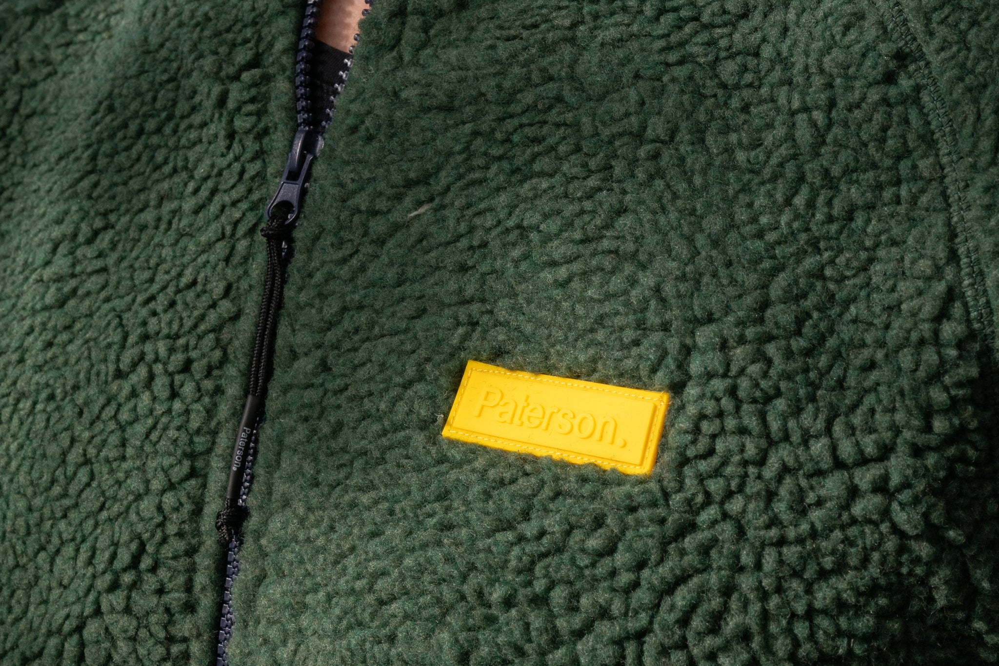 Felpa con zip da uomo in tessuto Teddy - PATM14