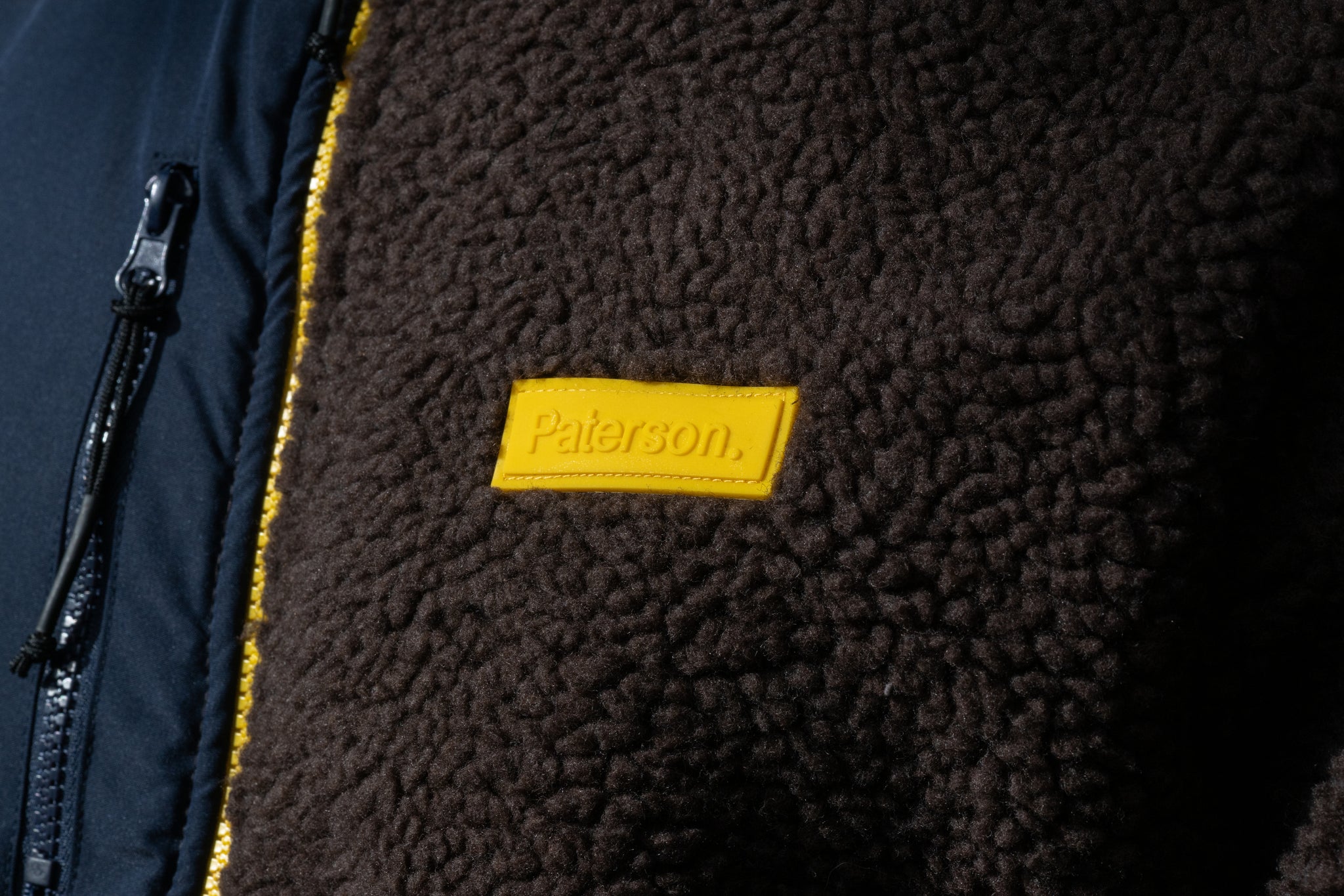 Felpa con zip da uomo in tessuto Teddy - PATM15