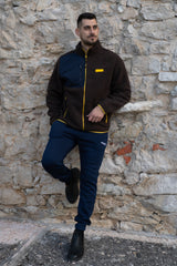 Felpa con zip da uomo in tessuto Teddy - PATM15