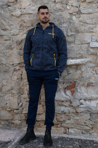 Felpa con cappuccio e zip da uomo - PATM17