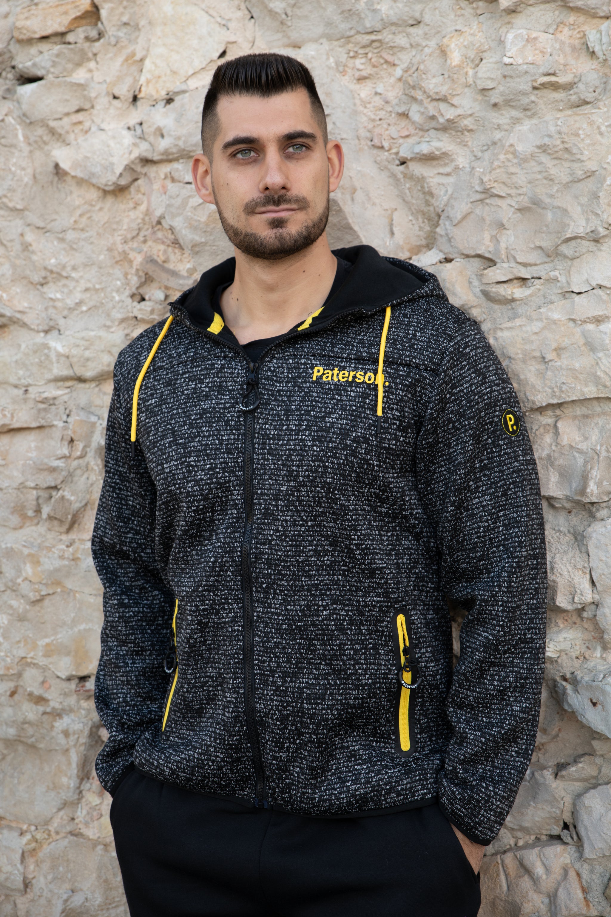 Felpa con cappuccio e zip da uomo - PATM17