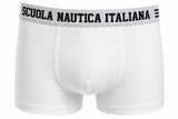 Boxer Uomo Bianco Scuola Nautica Italiana SNI868 - 3pezzi