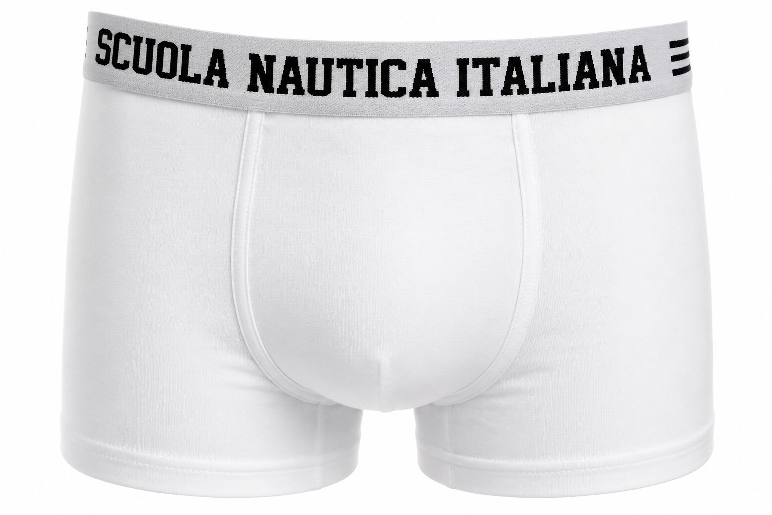 Boxer Uomo Bianco Scuola Nautica Italiana SNI868 - 3pezzi