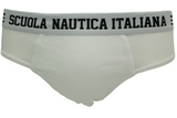 Slip Uomo Bianco Scuola Nautica Italiana SNI869 - 3pezzi